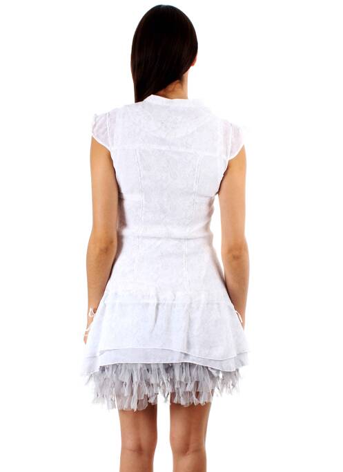 Tunică mâneci lungi alb ET COMPAGNIE femeie