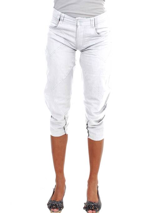 Pantalon trei sferturi alb ET COMPAGNIE femeie