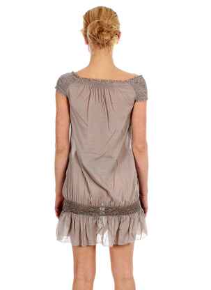 Rochie midi gri LA FEE MARABOUTEE femeie