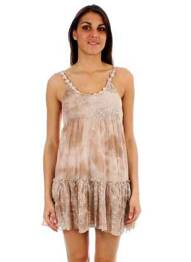 Rochie midi bej LA FEE MARABOUTEE femeie