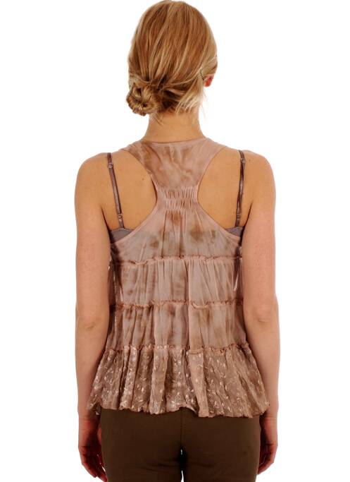 Top piele LA FEE MARABOUTEE femeie