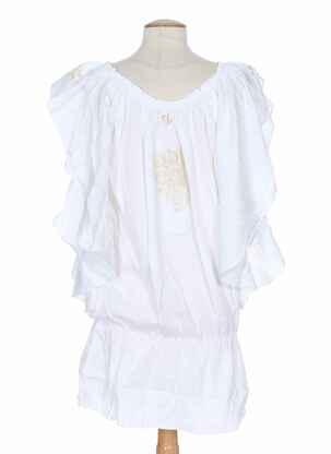Rochie midi mâneci scurte mâneci scurte alb MINE DE RIEN femeie