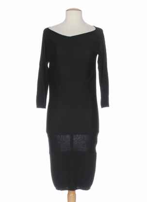 Rochie lungă mâneci 3/4 negru MINE DE RIEN femeie