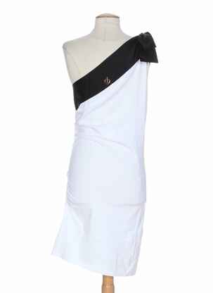 Rochie midi guler rotund alb MINE DE RIEN femeie