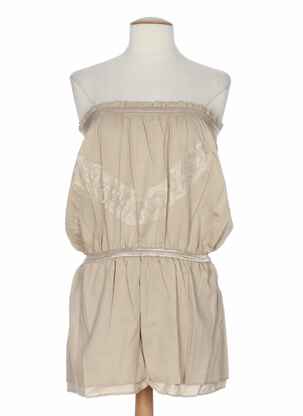Rochie scurtă croială cambrată bej MINE DE RIEN femeie