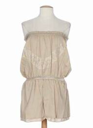 Rochie scurtă croială cambrată bej MINE DE RIEN femme