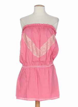Rochie scurtă croială cambrată roz MINE DE RIEN femeie