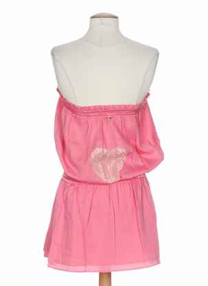 Rochie scurtă croială cambrată roz MINE DE RIEN femeie