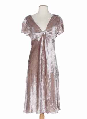 Rochie lungă bej MINE DE RIEN femeie