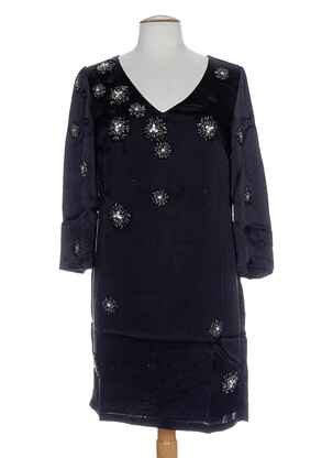 Rochie lungă mâneci lungi mâneci lungi negru MINE DE RIEN femme