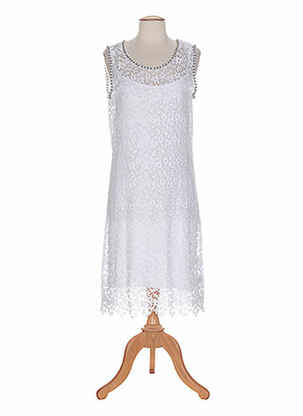 Rochie lungă alb CAROLINE BISS femeie