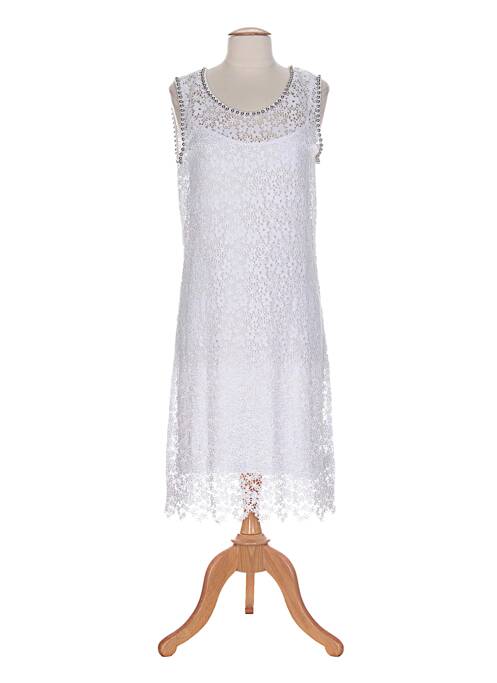 Rochie lungă alb CAROLINE BISS femeie