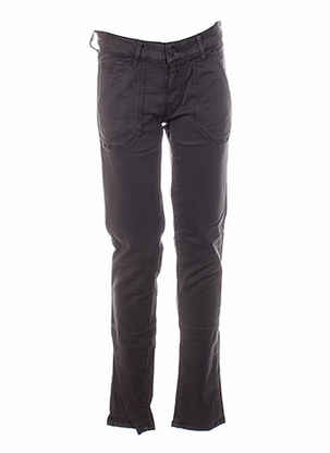 Pantalon slim talie joasă talie joasă maro FIVE femeie