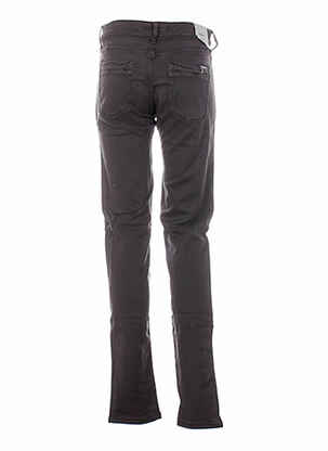 Pantalon slim talie joasă talie joasă maro FIVE femeie