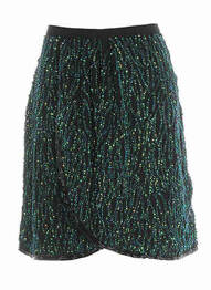 Fustă scurtă talie înaltă verde DRESS GALLERY femeie