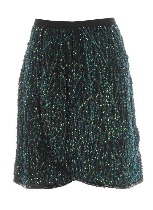 Fustă scurtă verde DRESS GALLERY femeie