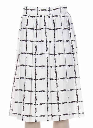 Fustă midi alb BCBGENERATION femeie