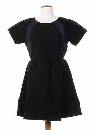 Rochie midi mâneci scurte mâneci scurte negru DRESS GALLERY femeie