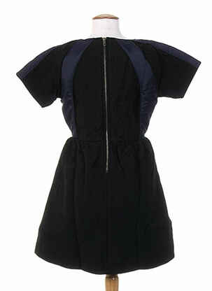 Rochie midi mâneci scurte mâneci scurte negru DRESS GALLERY femeie