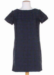 Rochie midi mâneci scurte mâneci scurte albastru FRENCHTROTTERS femeie