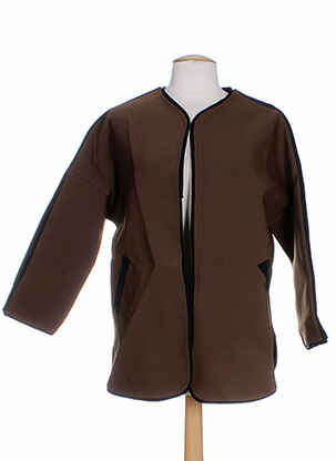 Jachete casual guler rotund maro BONSUI femeie