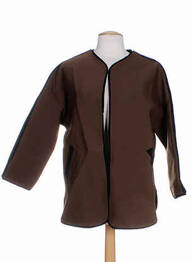 Jachete casual guler rotund maro BONSUI femme