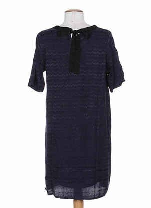 Rochie midi mâneci scurte mâneci scurte albastru GRACE & MILA femeie