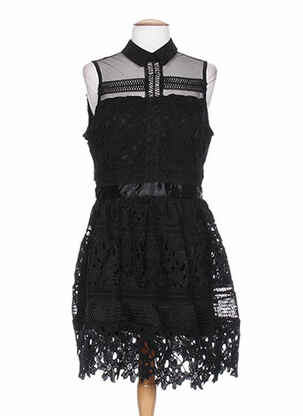 Rochie midi negru BY MONSHOWROOM femeie