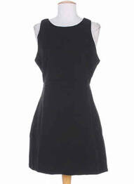 Rochie midi fără mâneci fără mâneci negru BY MONSHOWROOM femeie