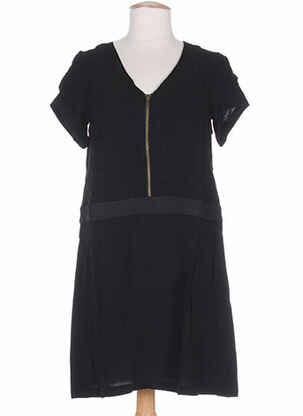 Rochie midi mâneci scurte mâneci scurte negru CLO&SE femeie