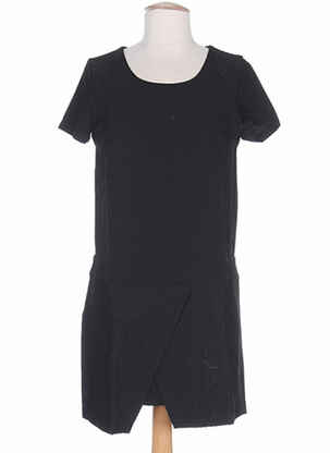 Rochie midi mâneci scurte mâneci scurte negru CLO&SE femeie