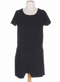 Rochie midi mâneci scurte mâneci scurte negru CLO&SE femeie
