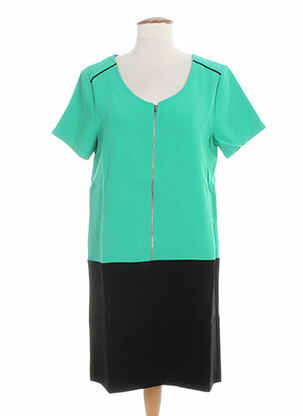 Rochie midi mâneci scurte mâneci scurte verde CLO&SE femeie