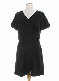Rochie midi mâneci scurte mâneci scurte negru CLO&SE femeie