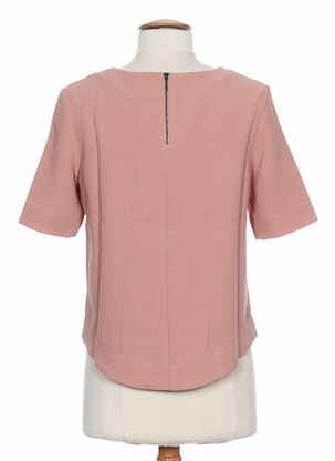 Top guler rotund roz SO ESSENTIAL femeie