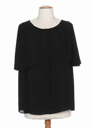 Top croială fluidă negru SO ESSENTIAL femeie