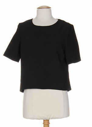 Top guler rotund negru SO ESSENTIAL femeie