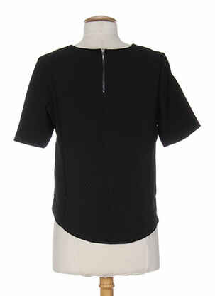 Top guler rotund negru SO ESSENTIAL femeie
