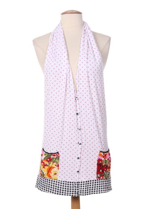 Vestă fără mâneci alb ZOE LA FEE femeie