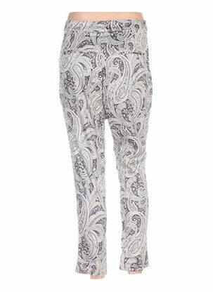 Pantalon 7/8 talie înaltă talie înaltă gri ZOE LA FEE femeie