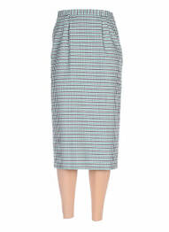 Fustă midi talie cu cleme verde LUCIA femeie