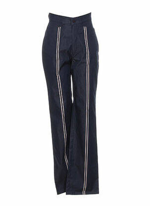 Pantalon drept albastru BRUNO SAINT HILAIRE femeie