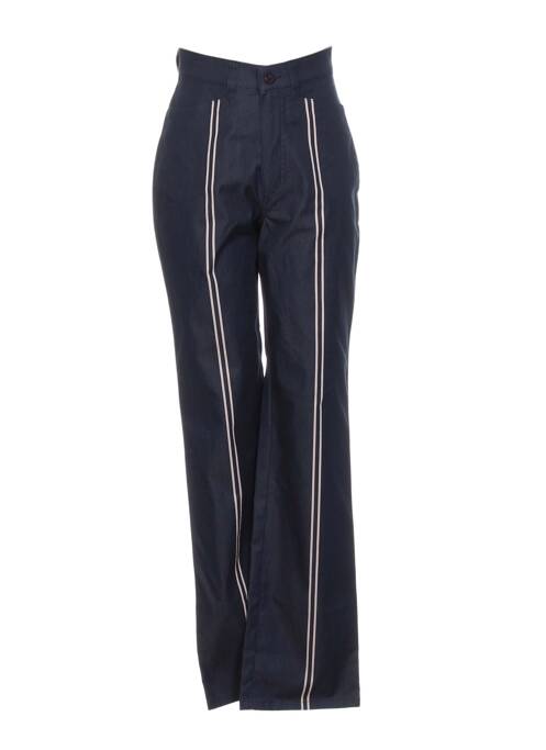 Pantalon drept albastru BRUNO SAINT HILAIRE femeie