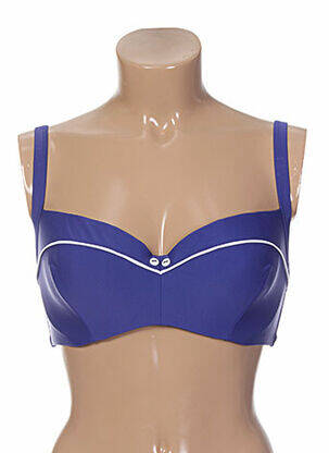 Sutien de costum de baie bretele elastice reglabile albastru CURVY KATE femeie