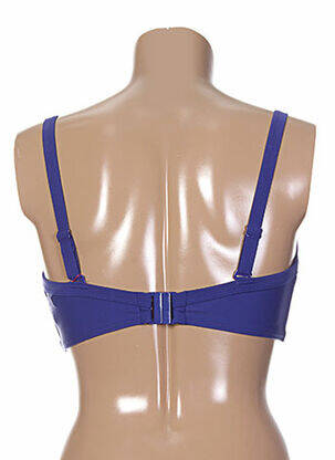 Sutien de costum de baie bretele elastice reglabile albastru CURVY KATE femeie