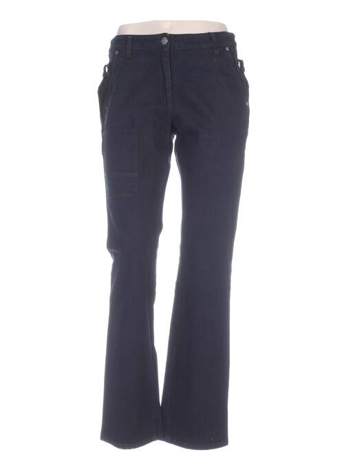 Pantalon drept închidere cu fermoar sub clapetă cu nasturi mărime normală negru MYBO femme