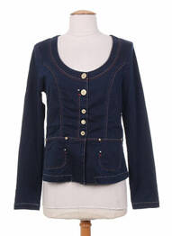 Jachete casual guler rotund albastru MYBO femme