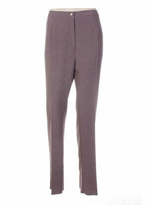 Pantalon talie elastică maro GEVANA femeie