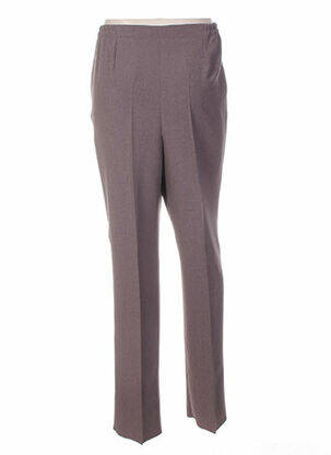 Pantalon talie elastică maro GEVANA femeie