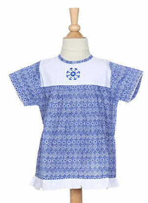 Top albastru IDEO fată